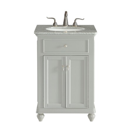 Elegant Lighting 24 In. Single Bathroom Vanity Set In Light Grey VF12324GR